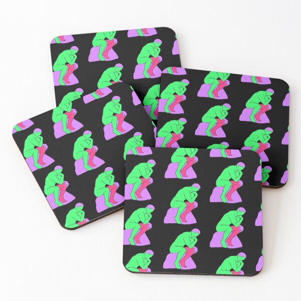 Item preview, The Thinker - Vaporwave 80s Colors - Pattern designed and sold by isstgeschichte.