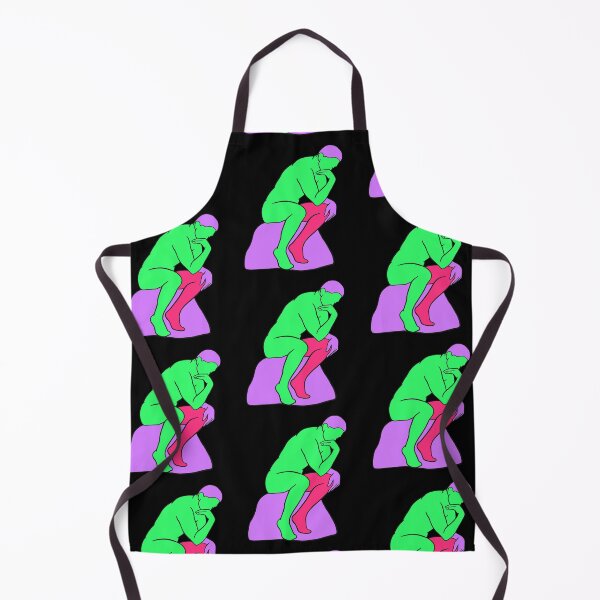 Item preview, The Thinker - Vaporwave 80s Colors - Pattern designed and sold by isstgeschichte.