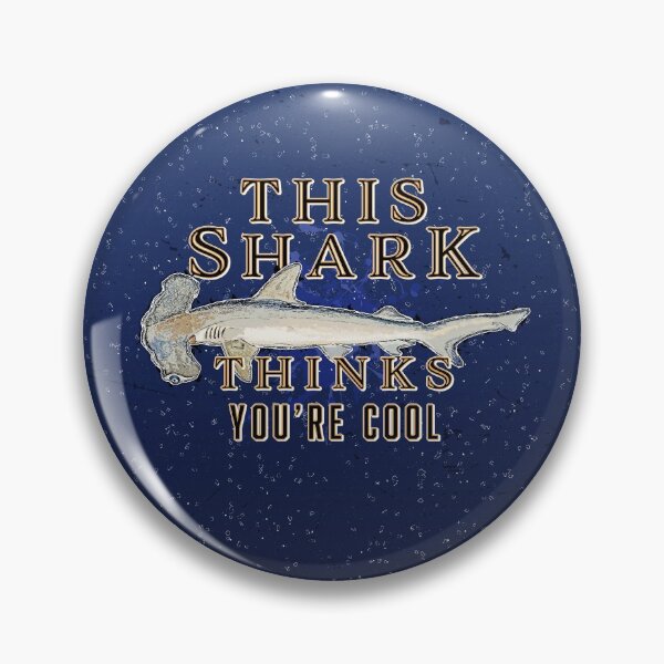 Item preview, This Hammer Shark thinks you're cool - retro pattern designed and sold by amazimals.