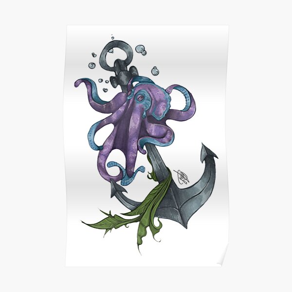 Pieuvre Posters Redbubble