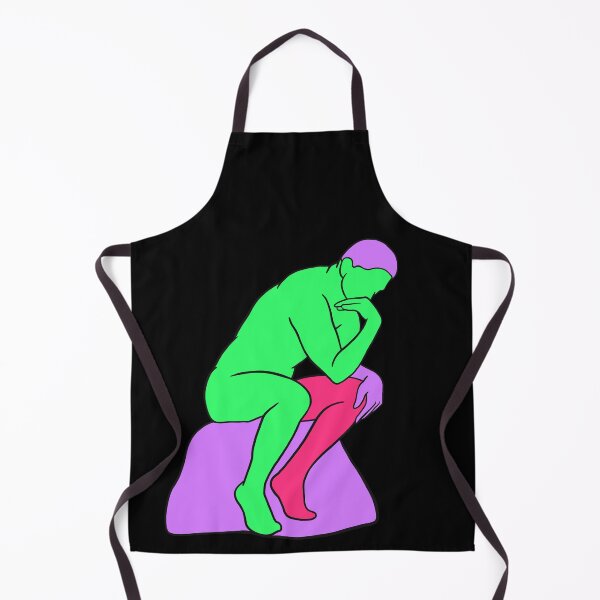 Item preview, The Thinker - Vaporwave 80s Colors designed and sold by isstgeschichte.