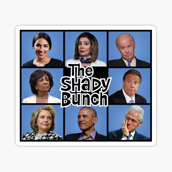 The Shady Bunch Parody Sticker