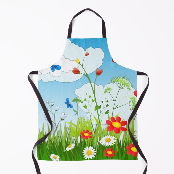 Item preview, Summer grass and Colorful flowers and butterflies designed and sold by mashmosh.