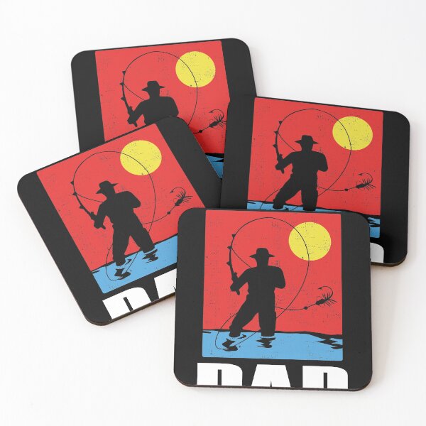 Item preview, Fly Fishing at Sunset | Cool Vintage Retro Distressed design product designed and sold by Lisbob.