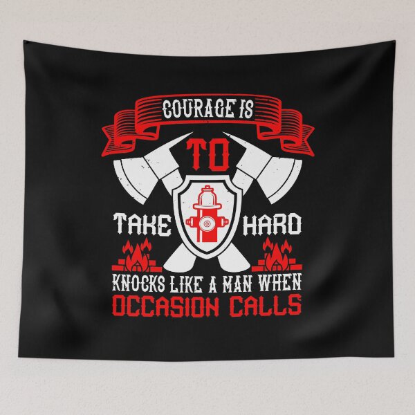 Item preview, Courage Is To Take Hard Knocks Like A Man When Occasion Calls designed and sold by GoodVibeDesign.