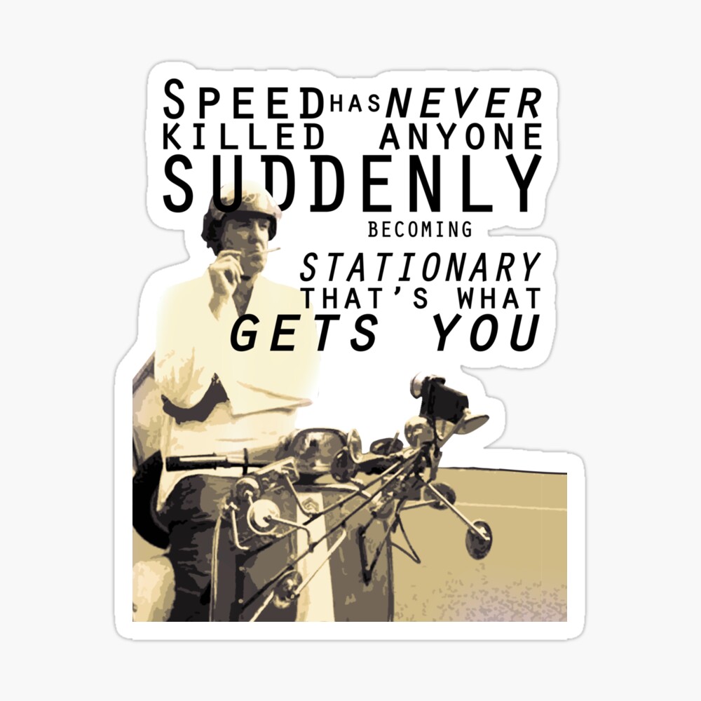 Speed Has Never Jeremy Clarkson Quote Poster By Svaiga Redbubble