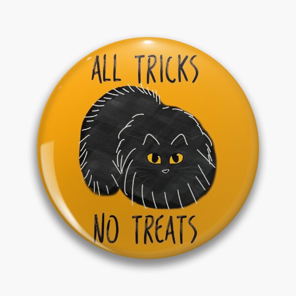 Item preview, All tricks no treats - cute Halloween cat designed and sold by Artbyacat.