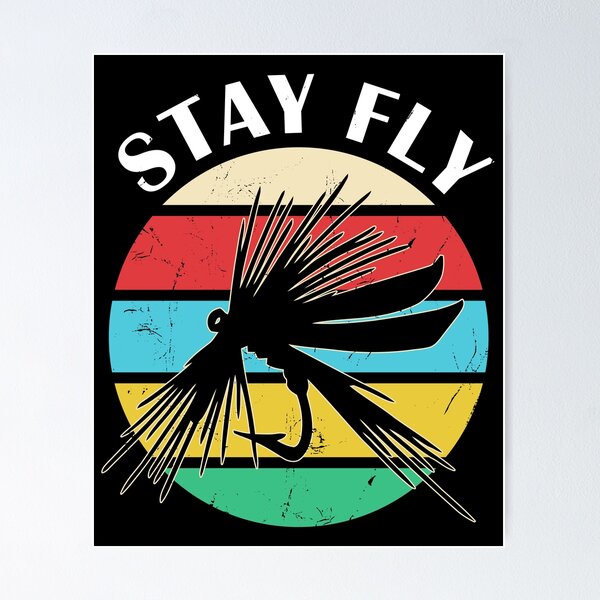 Fly Fishing at Sunset  Cool Vintage Retro Distressed product