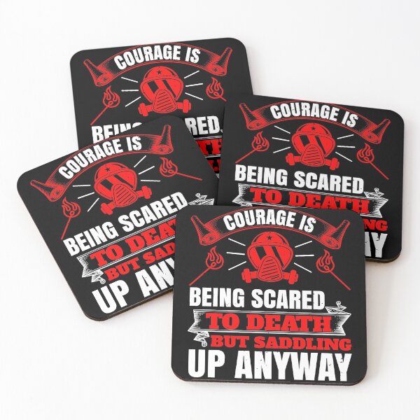 Item preview, Courage Is Being Scared To Death, But Saddling Up Anyway designed and sold by GoodVibeDesign.