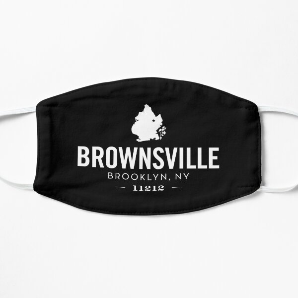 BROWNSVILLE - BROOKLYN, NY (black) Flat Mask