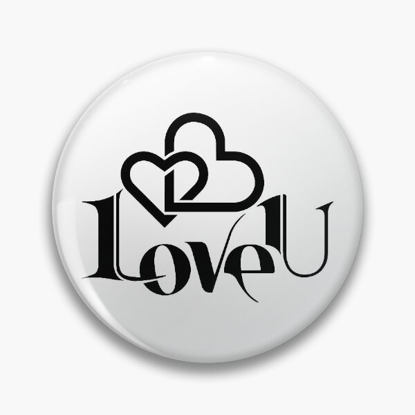 Item preview, Love U, Love-Themed With Two Connected Hearts designed and sold by 4AllTimes.