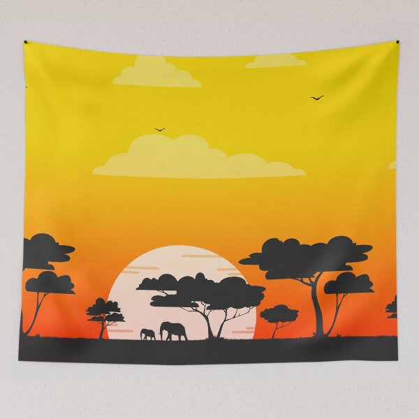 Item preview, África Atardecer Amarillo Rojo designed and sold by eidrood.