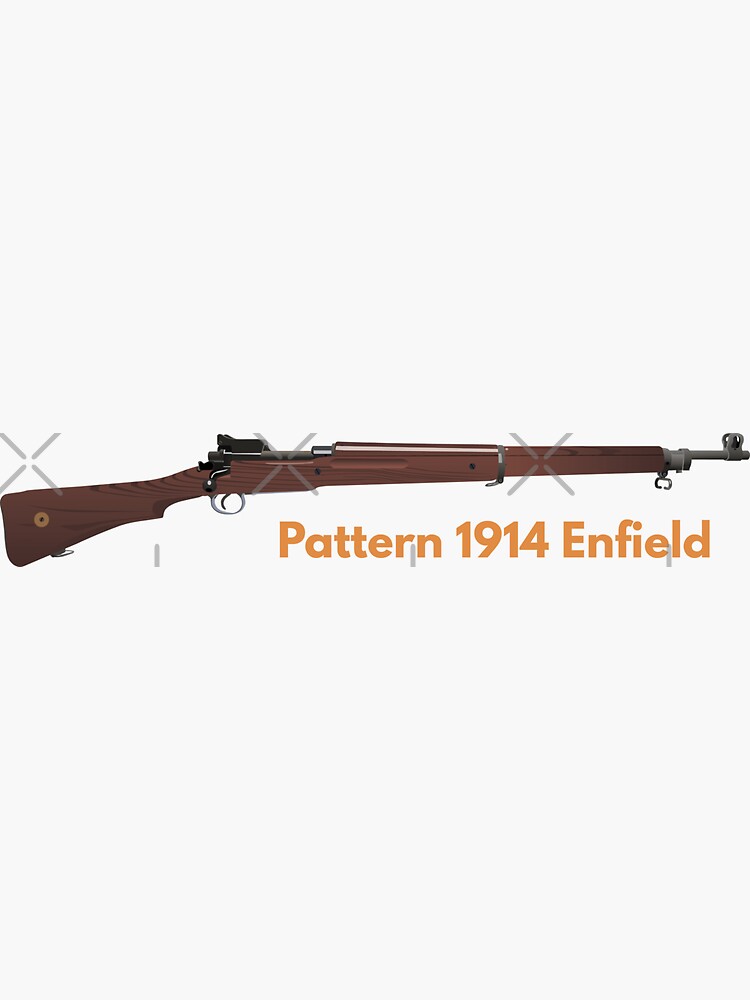 British Pattern 1914 Enfield Rifle - Ww2 Rifle - Sticker