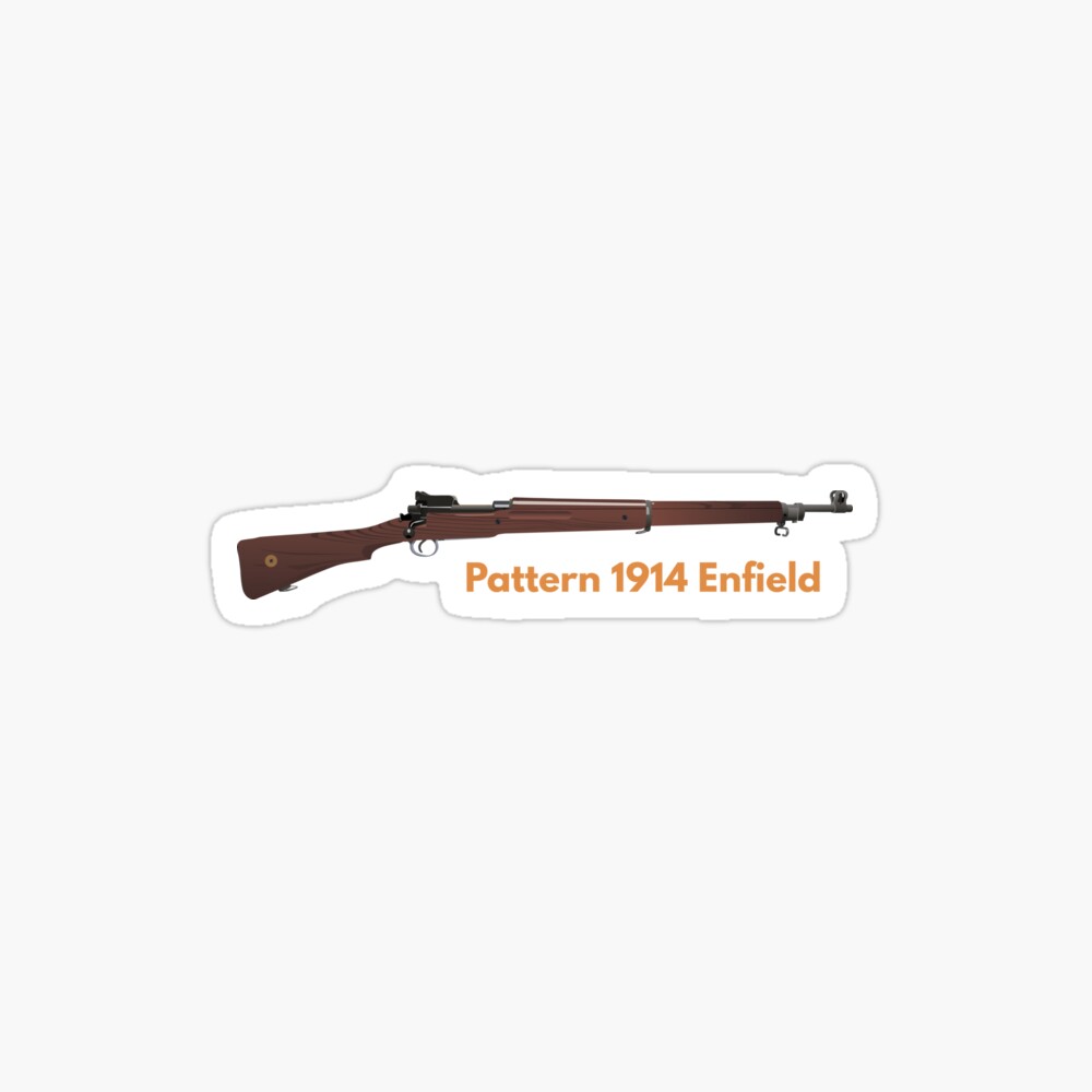 British Pattern 1914 Enfield Rifle Art Board Print for Sale by