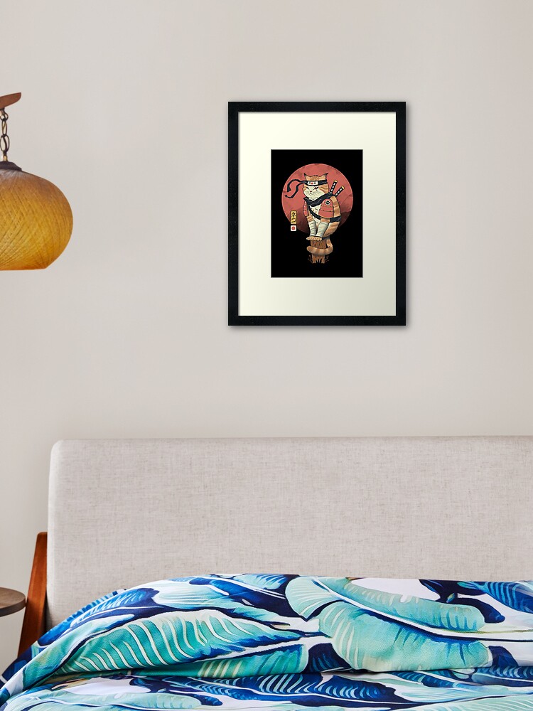 Thumbnail 1 of 7, Framed Art Print, Shinobi Cat designed and sold by vincenttrinidad.
