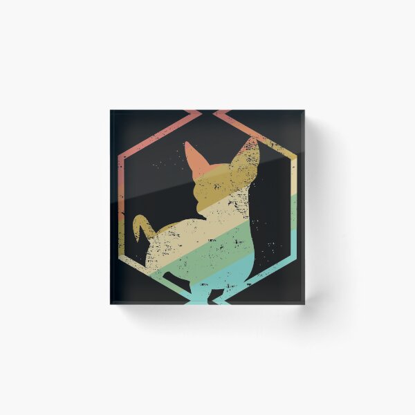 Item preview, Cute Retro Chiweenie Silhouette Gift design for Chiweenies print designed and sold by Lisbob.