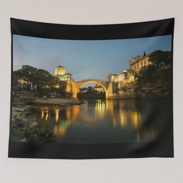 Item preview, Stari Most by night  designed and sold by hawkie.