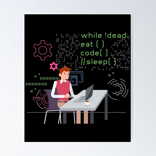 Artikel-Vorschau von Essen Schlafcode Informatik Programmieren Design Design, designt und verkauft von Lisbob.