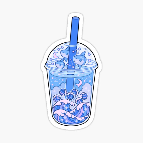 ocean boba Sticker