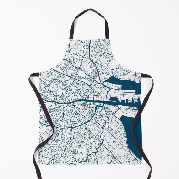 Item preview, Kopie von Kopie von Kopie von Kopie von Kopie von Kopie von Lisbon map city map poster - modern gift with city map in dark blue designed and sold by 44spaces.