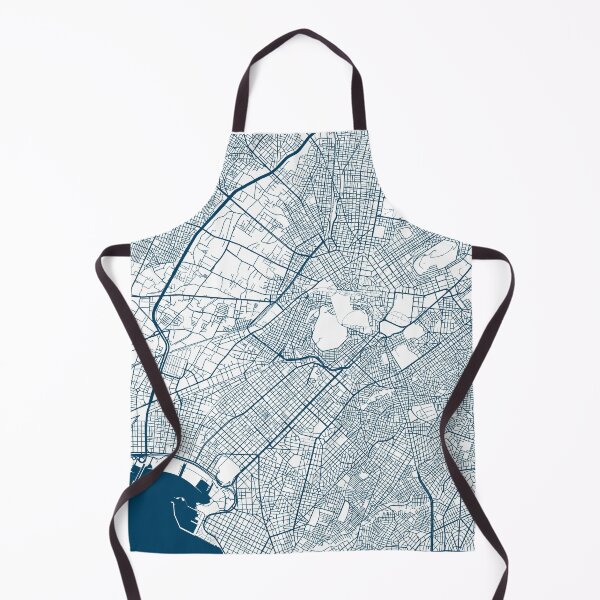 Item preview, Kopie von Lisbon map city map poster - modern gift with city map in dark blue designed and sold by 44spaces.