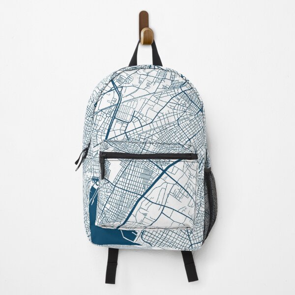 Item preview, Kopie von Lisbon map city map poster - modern gift with city map in dark blue designed and sold by 44spaces.