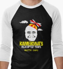 Kamekona's Helicopter Tours Men's Baseball ¾ T-Shirt