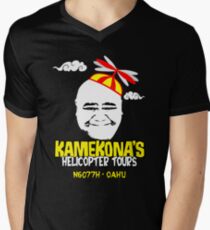 Kamekona's Helicopter Tours Men's V-Neck T-Shirt