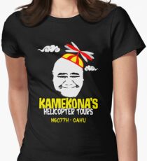 Kamekona's Helicopter Tours Women's Fitted T-Shirt