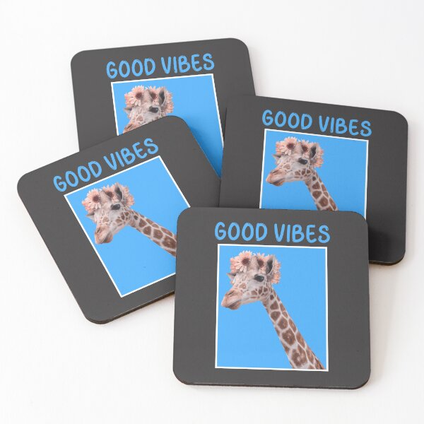 Item preview, Giraffe Good Vibes shirt bag mug and merch designed and sold by SanZal.