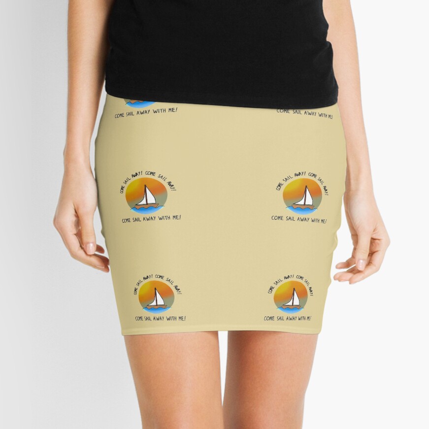 Come Sail Away - Styx Design Mini Skirt