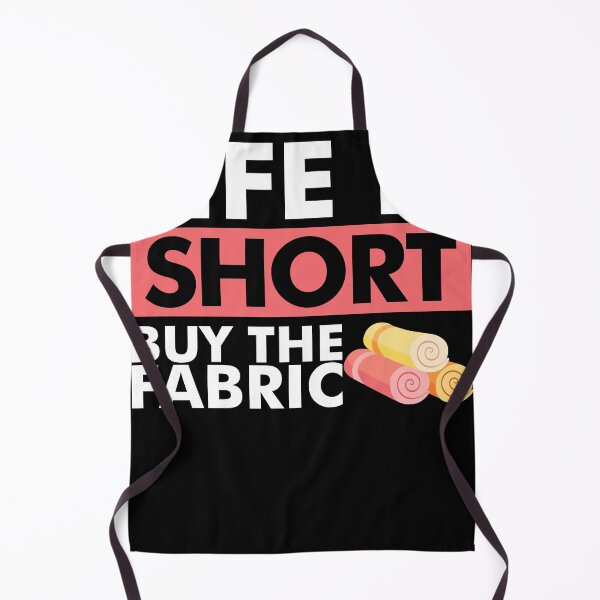 Item preview, Life is short buy the Fabric designed and sold by Grinover.