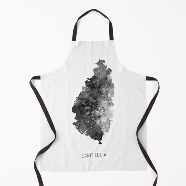 Item preview, Saint Lucia Watercolor Map designed and sold by ArtPrints.