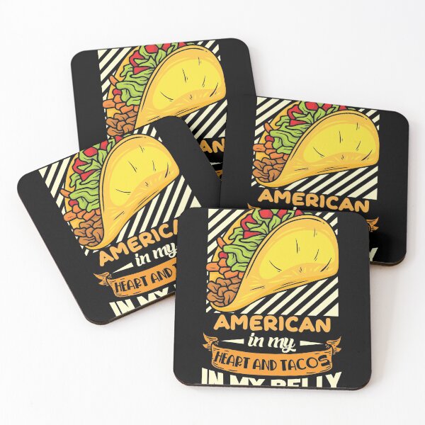 Item preview, American in my Heart and Tacos in my Belly designed and sold by Grinover.