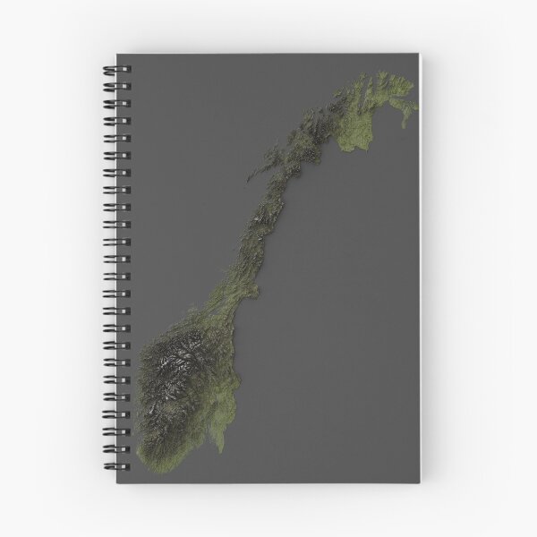 Item preview, Map of Norway (3D-rendered relieff) designed and sold by Henrik Gulliksen Schüller.