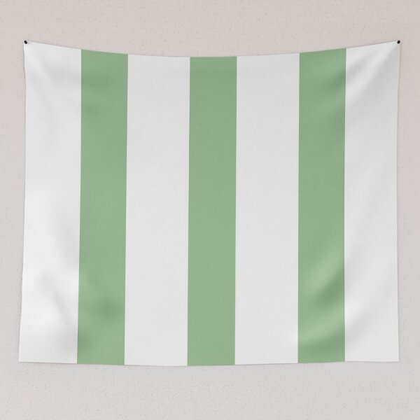 Item preview, Thick Green and White Stripes designed and sold by Poetic Patterns Studio.