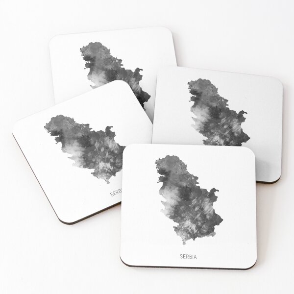 Item preview, Serbia Watercolor Map designed and sold by ArtPrints.