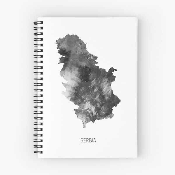 Item preview, Serbia Watercolor Map designed and sold by ArtPrints.