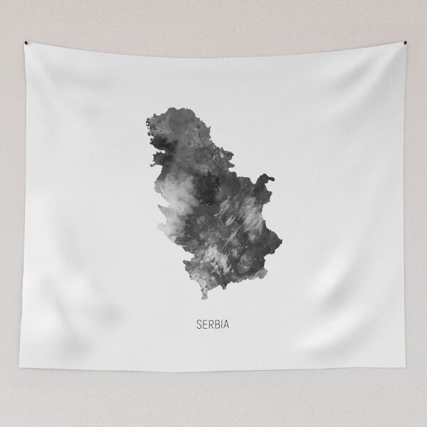 Artikelvorschau, Serbia Watercolor Map entworfen und verkauft von ArtPrints.