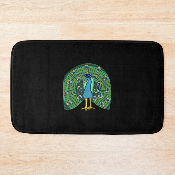 Item preview, Colored line art peacock designed and sold by greengoodnich.