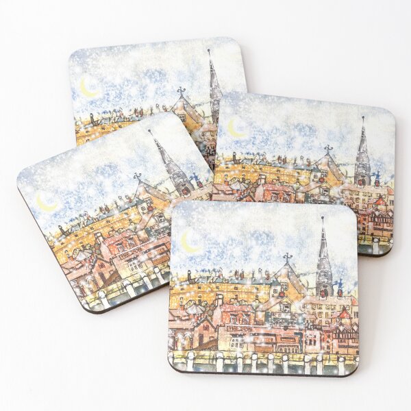 Item preview, Snowstorm on the Harbour designed and sold by Janeclarbour.