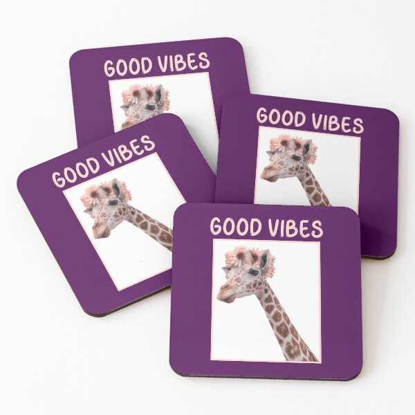 Item preview, Giraffe Good Vibes shirt bag mug and merch designed and sold by SanZal.