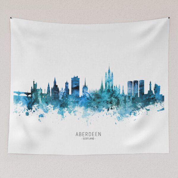 Item preview, Aberdeen Scotland Skyline designed and sold by ArtPrints.