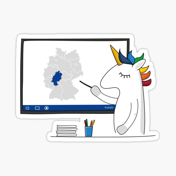 unicorn teacher Sticker