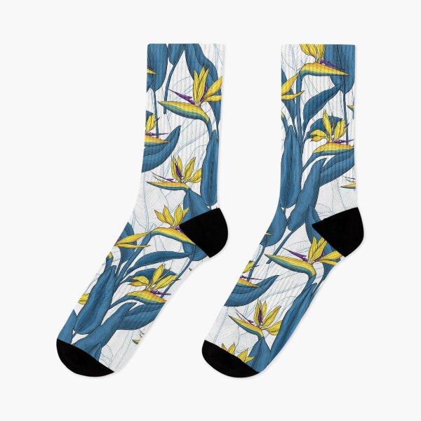 Item preview, Bird of paradise flowers on white designed and sold by Katerina Mitkova Kirilova.