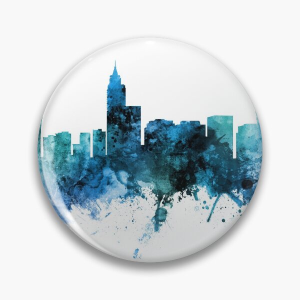 Item preview, Raleigh North Carolina Skyline designed and sold by ArtPrints.