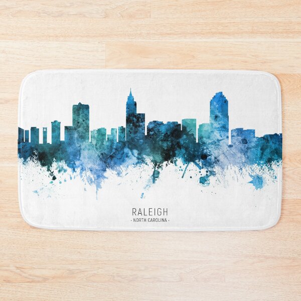 Item preview, Raleigh North Carolina Skyline designed and sold by ArtPrints.