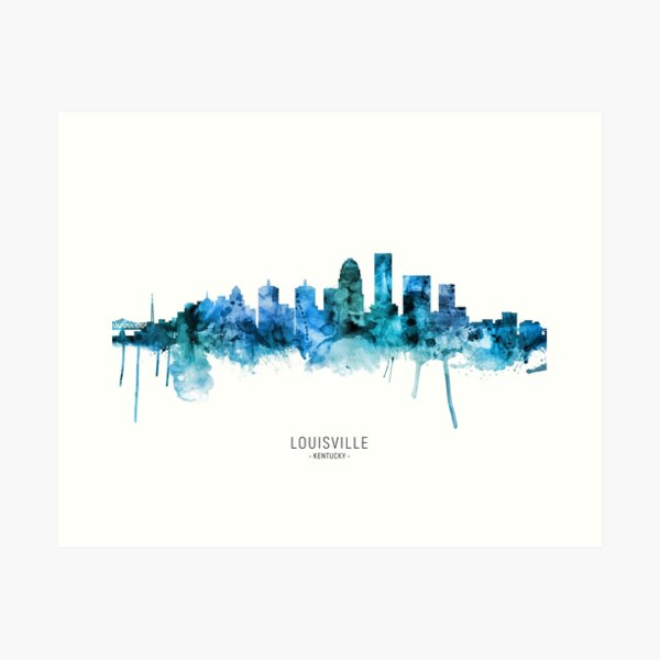 Item preview, Louisville Kentucky City Skyline designed and sold by ArtPrints.
