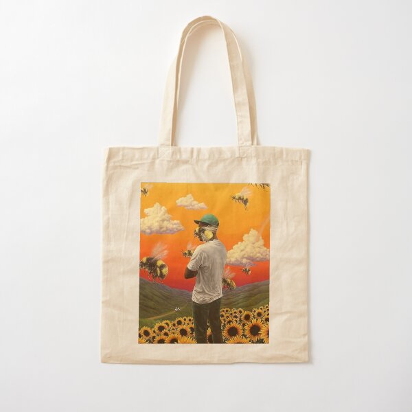 bee boy flower Cotton Tote Bag