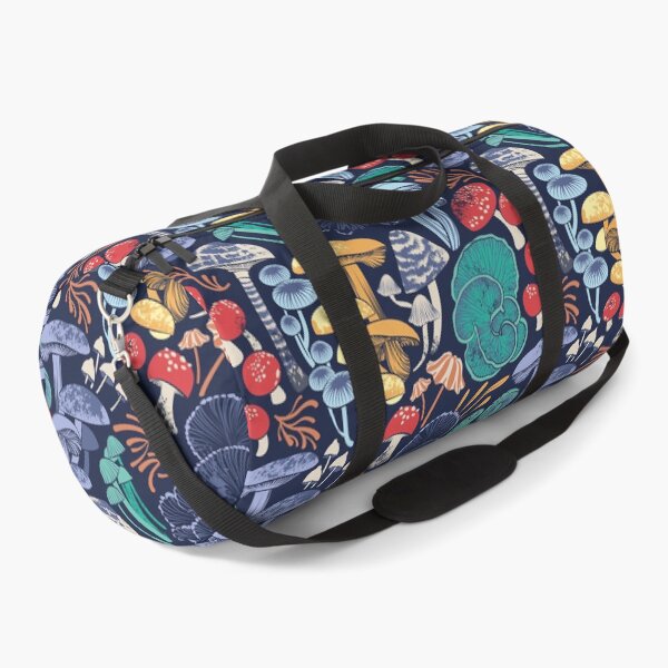Item preview, Mystical fungi // midnight blue background multicoloured wild mushrooms designed and sold by SelmaCardoso.